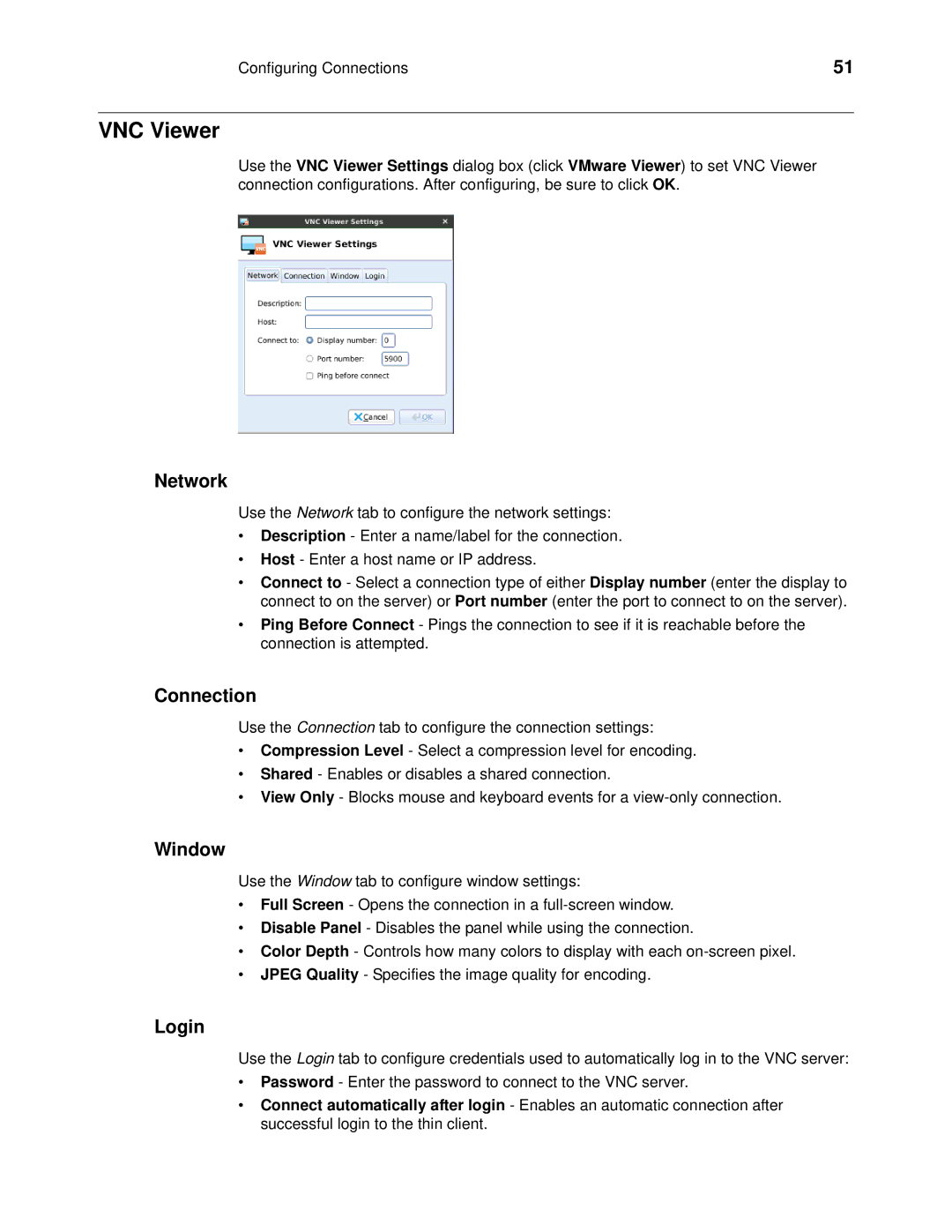 Wyse Technology 060413 manual VNC Viewer, Window 