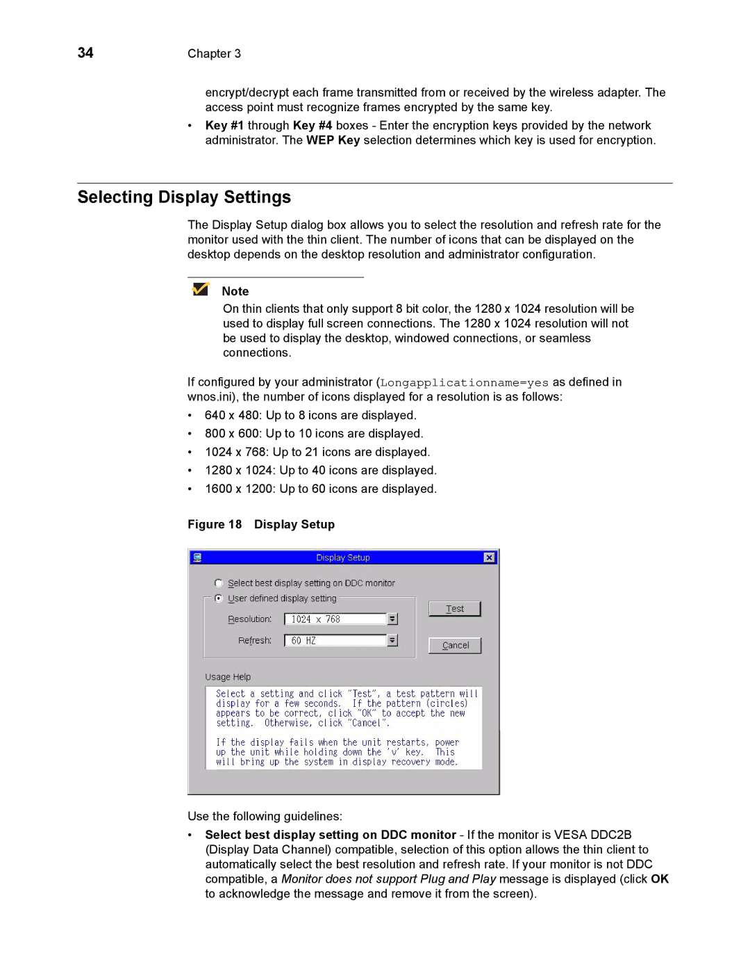 Wyse Technology 883681-08 Rev. E manual Selecting Display Settings, Display Setup 