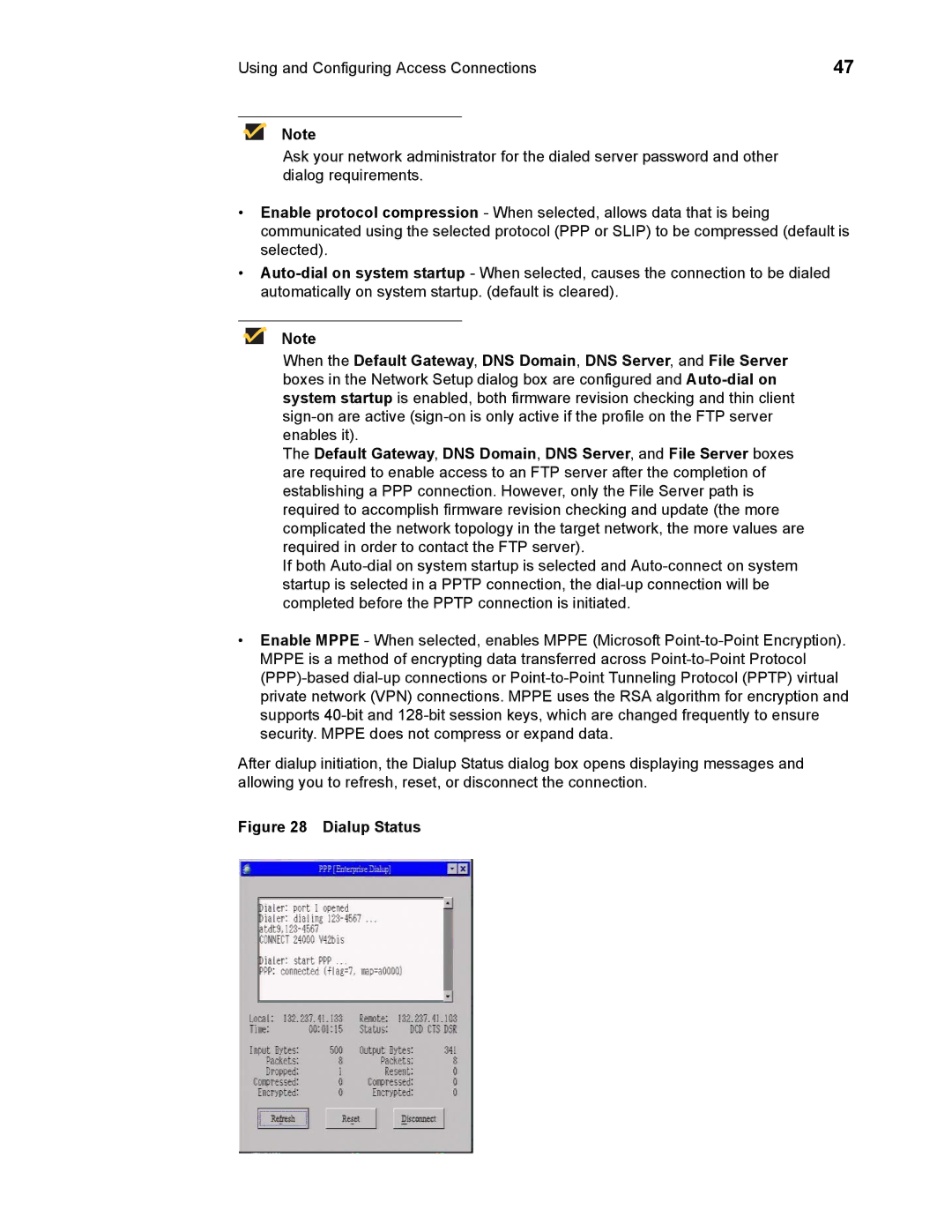 Wyse Technology 883681-08 Rev. E manual Dialup Status 