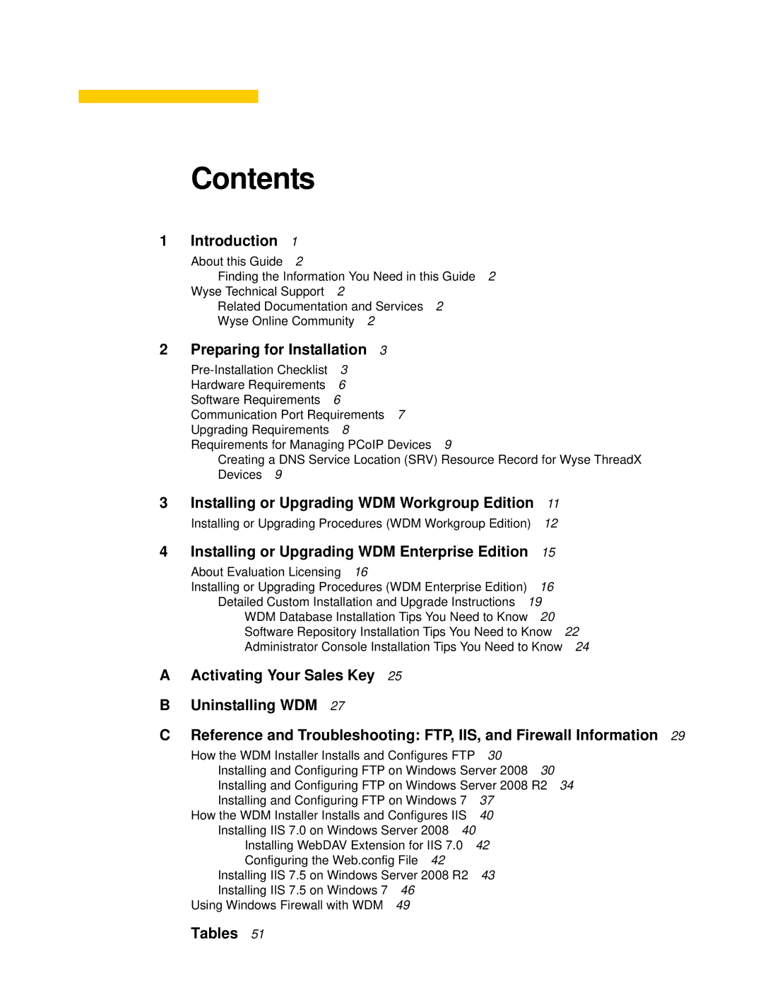 Wyse Technology 883886-01 manual Contents 