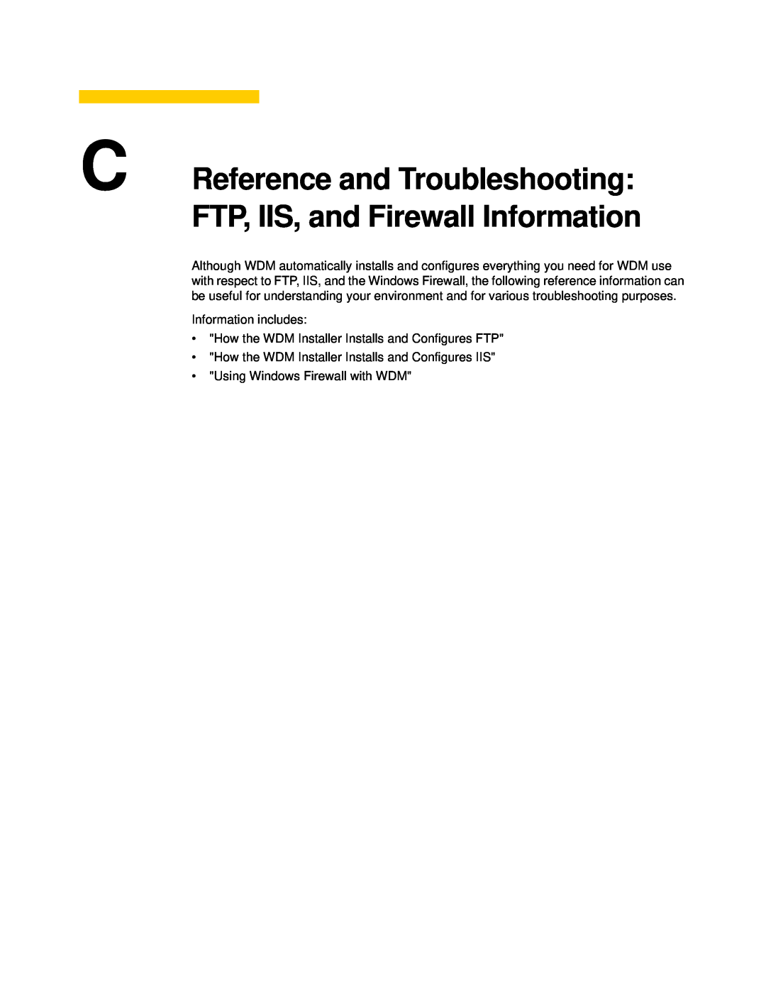 Wyse Technology 883886-01 manual C Reference and Troubleshooting FTP, IIS, and Firewall Information 