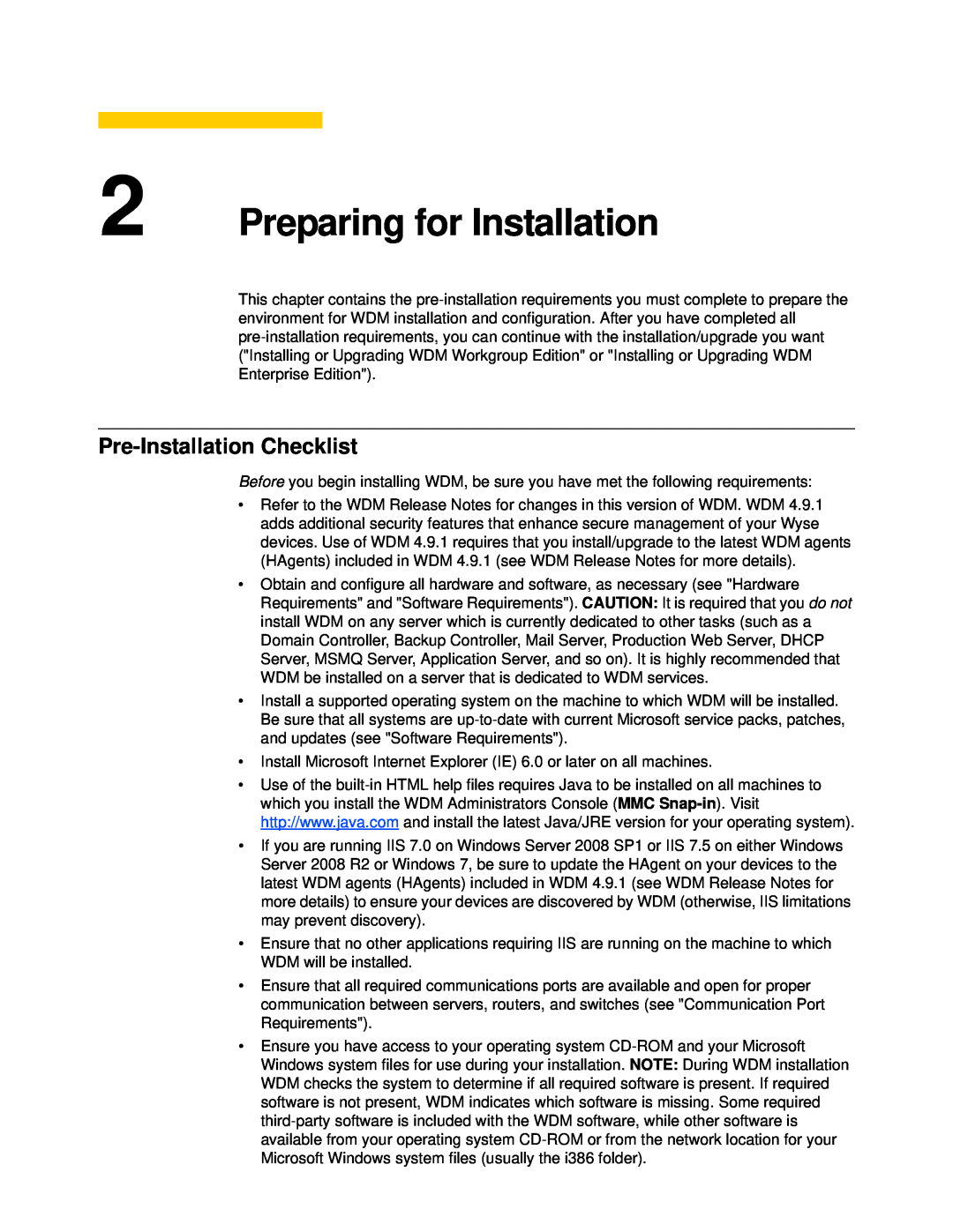 Wyse Technology 883886-01 manual Preparing for Installation, Pre-Installation Checklist 