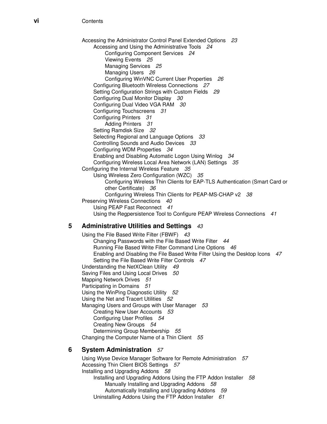 Wyse Technology 90955101L manual Administrative Utilities and Settings, System Administration 