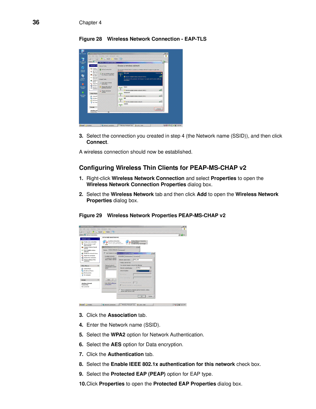 Wyse Technology R90L, C90LE manual Configuring Wireless Thin Clients for PEAP-MS-CHAP, Chapter 