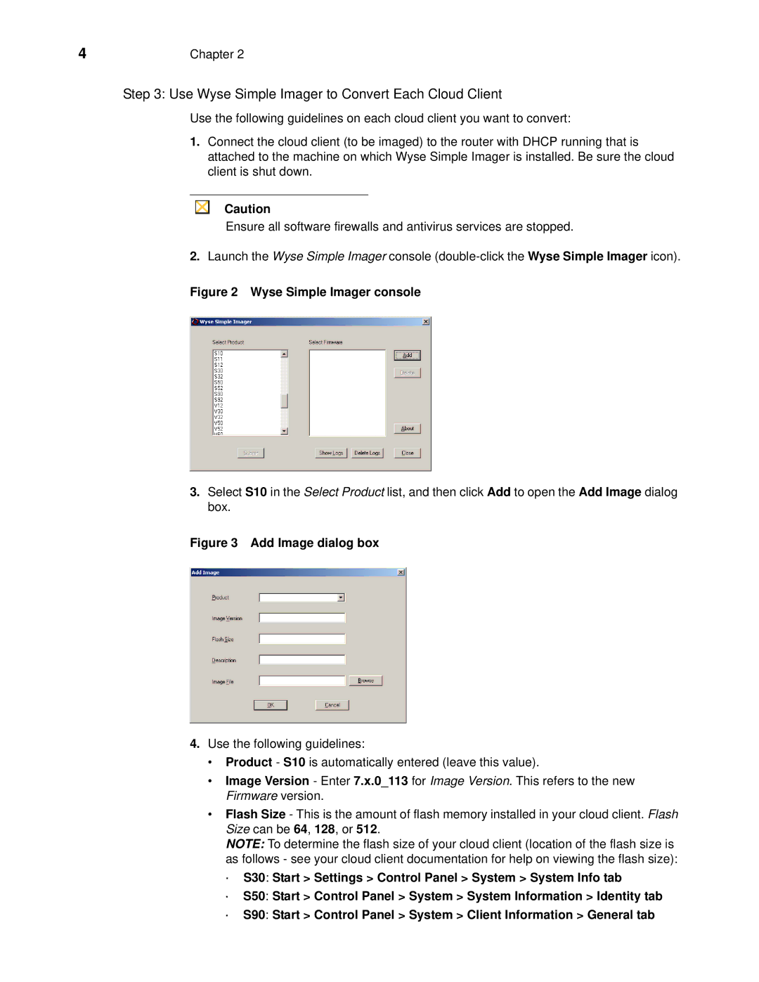 Wyse Technology Release 2.0.2 manual Use Wyse Simple Imager to Convert Each Cloud Client, Wyse Simple Imager console 