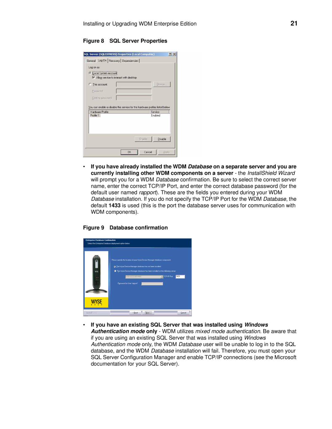 Wyse Technology wyse devise manager release 4.9 manual Installing or Upgrading WDM Enterprise Edition 