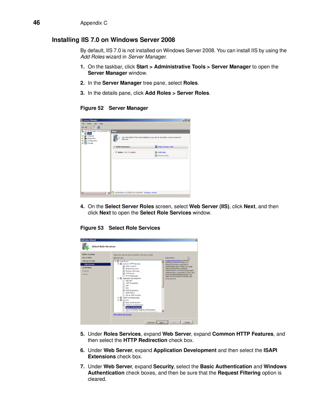 Wyse Technology wyse devise manager release 4.9 manual Installing IIS 7.0 on Windows Server 