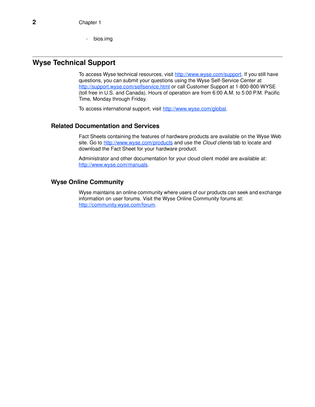 Wyse Technology wyse usb firmware tool manual Wyse Technical Support 