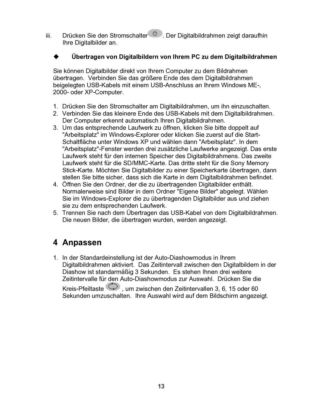 X-Micro Tech 100 user manual Anpassen 