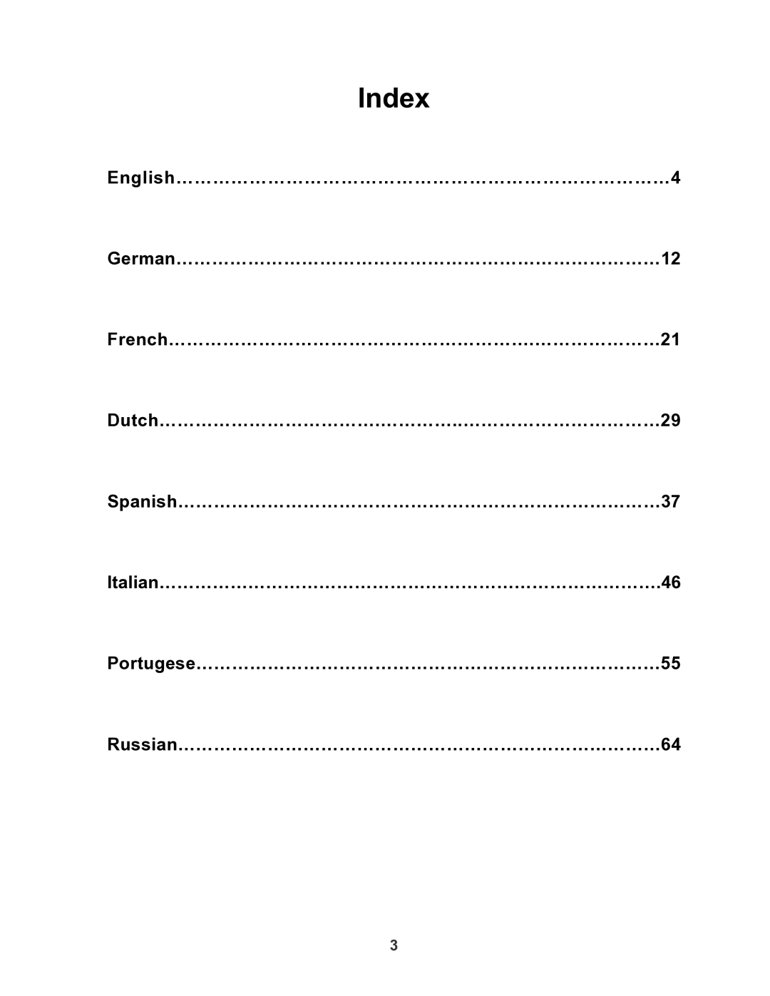 X-Micro Tech 100 user manual Index 