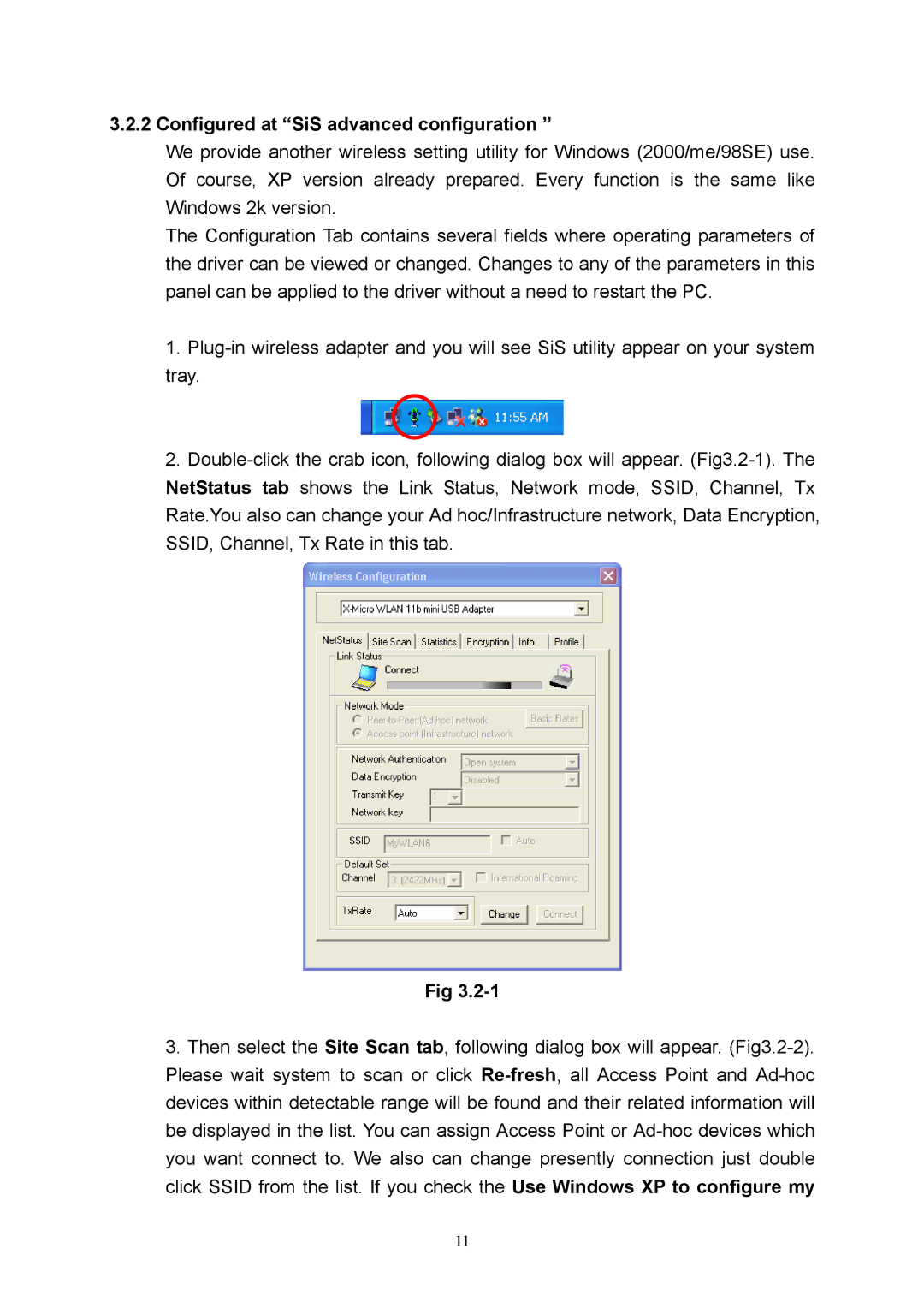 X-Micro Tech 11b mini user manual Configured at SiS advanced configuration 