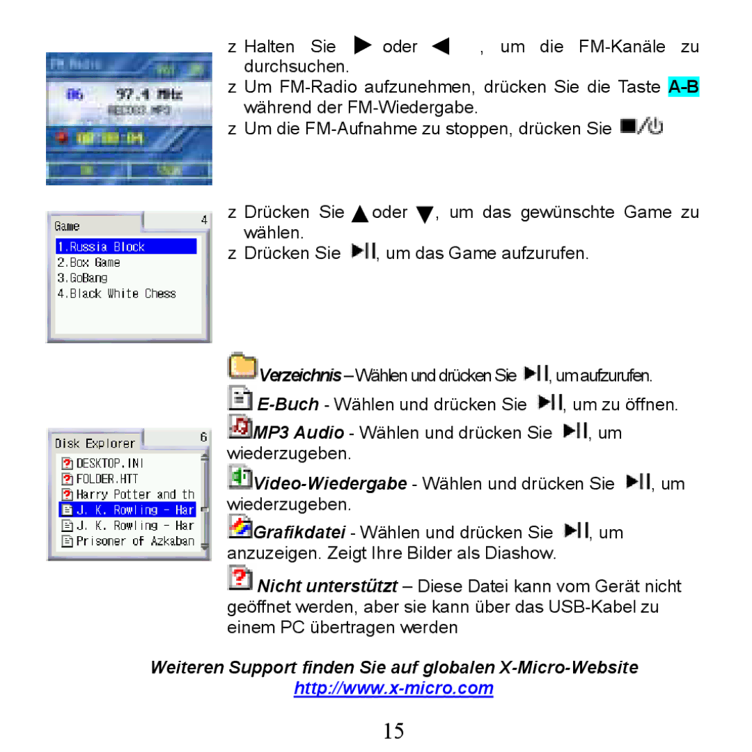 X-Micro Tech 200C, 210C manual Weiteren Support finden Sie auf globalen X-Micro-Website 