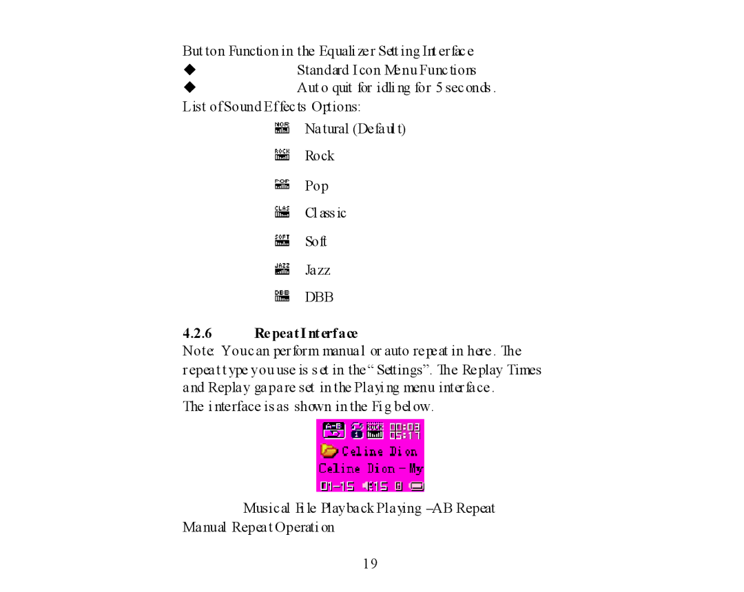 X-Micro Tech 400 user manual RepeatI nterface 