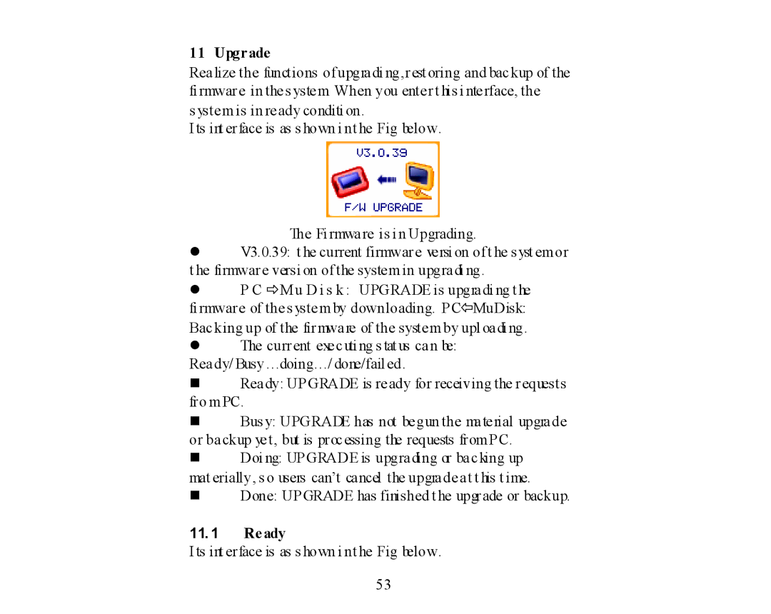 X-Micro Tech 400 user manual Upgrade, Ready 