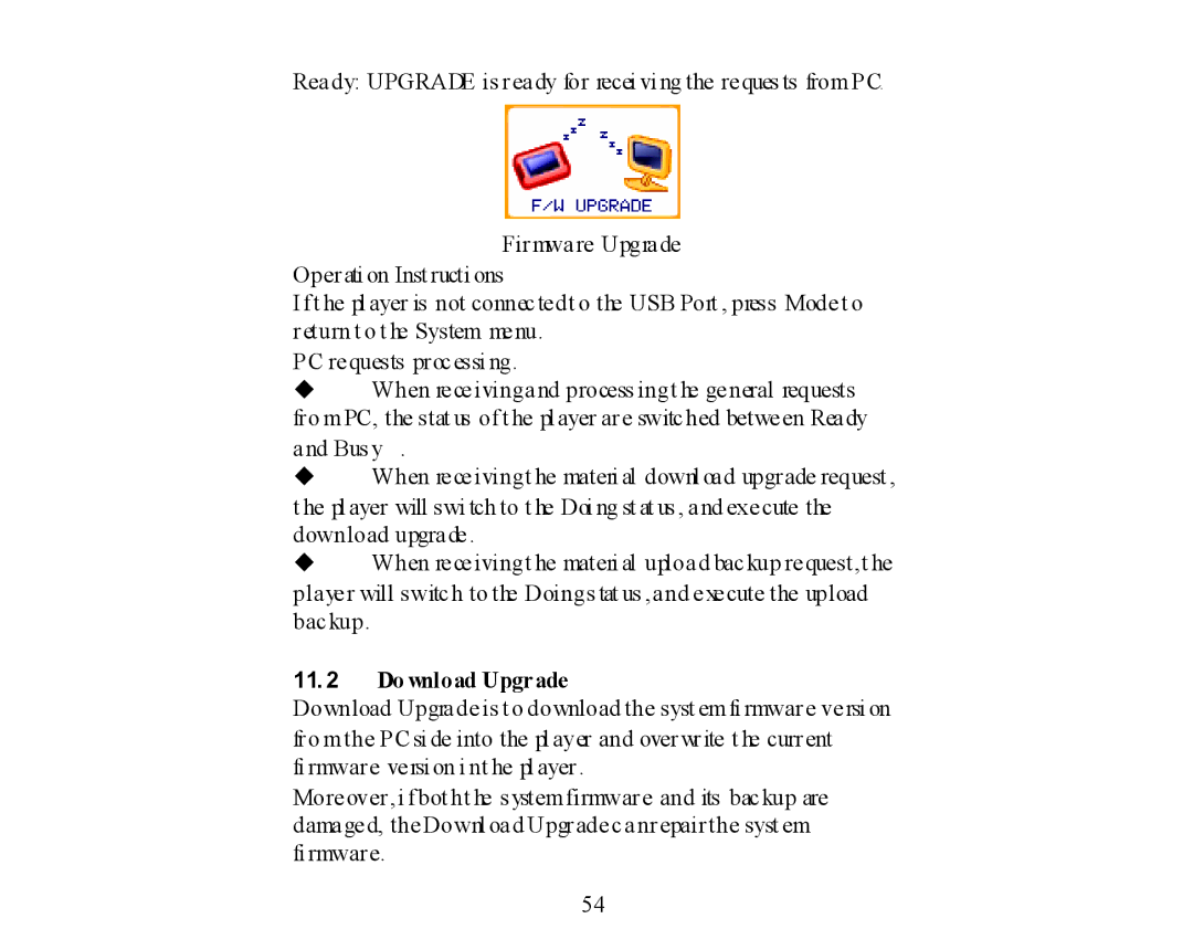 X-Micro Tech 400 user manual Do wnload Upgrade 