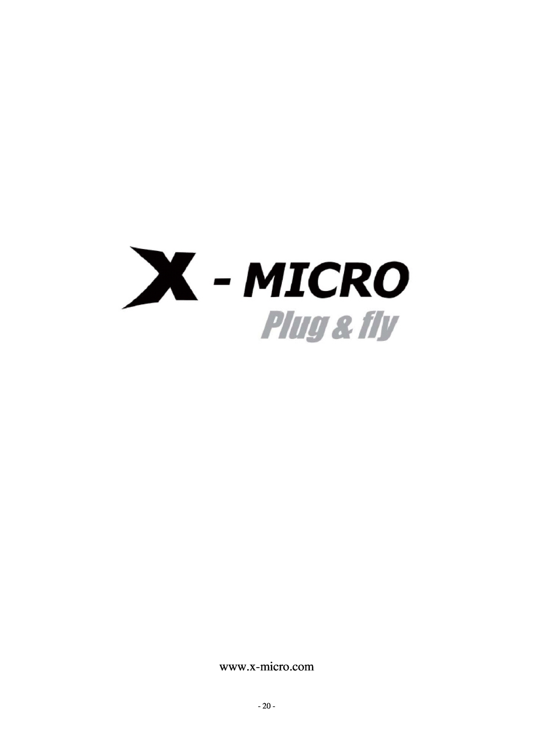 X-Micro Tech Digital MP3 Player user manual 