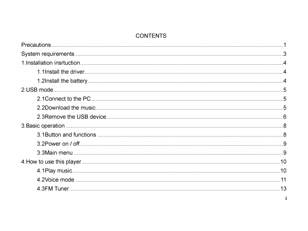 X-Micro Tech EVA 130 user manual Contents 