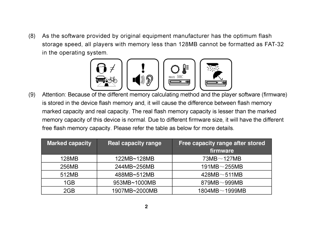 X-Micro Tech EVA 130 user manual 1GB 