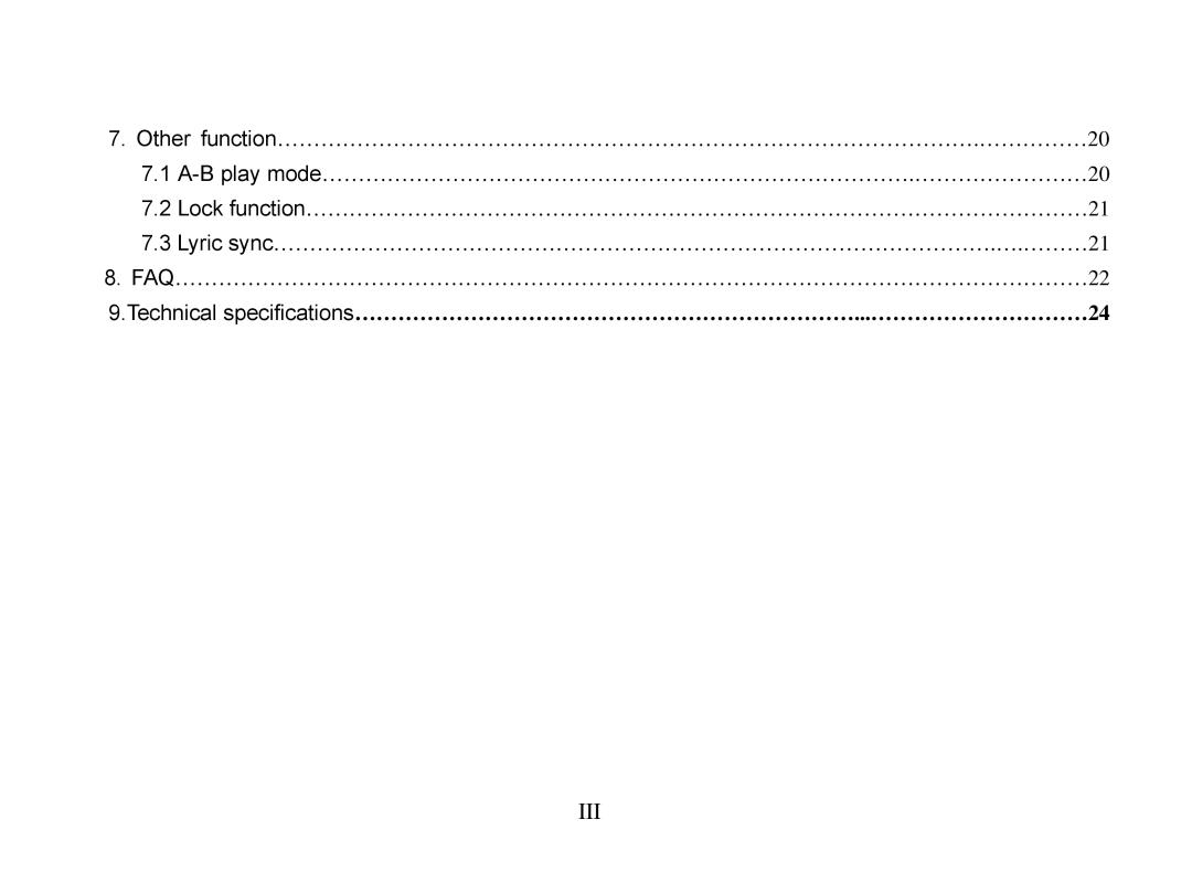 X-Micro Tech EVA 310 user manual Iii 