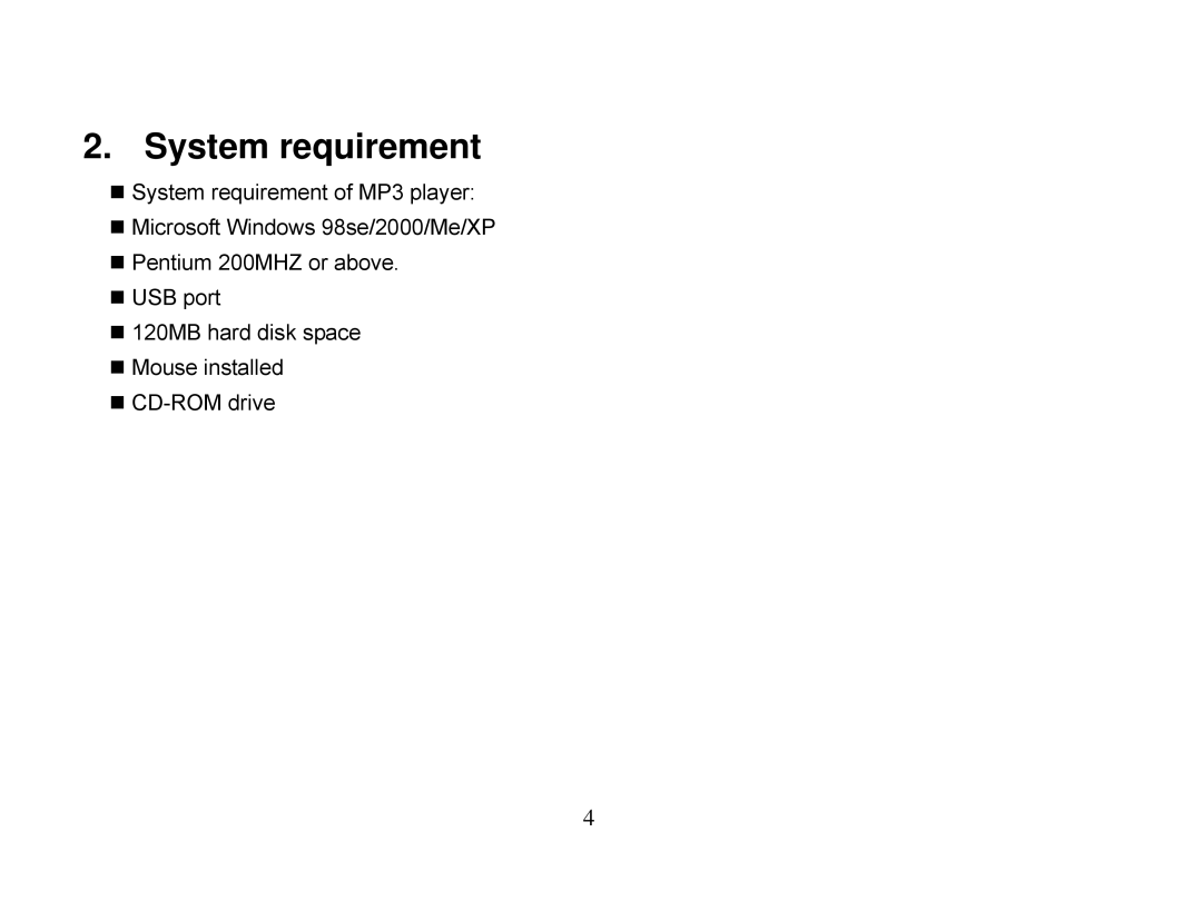 X-Micro Tech EVA 310 user manual System requirement 