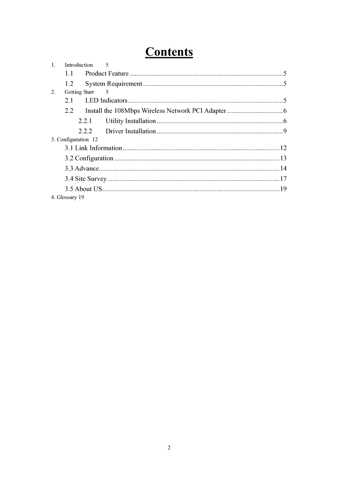 X-Micro Tech PCI Adapter fxmicro user manual Contents 