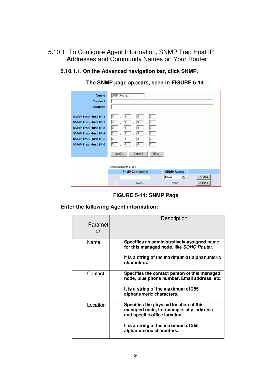 X-Micro Tech WLAN 11g user manual Snmp Enter the following Agent information 