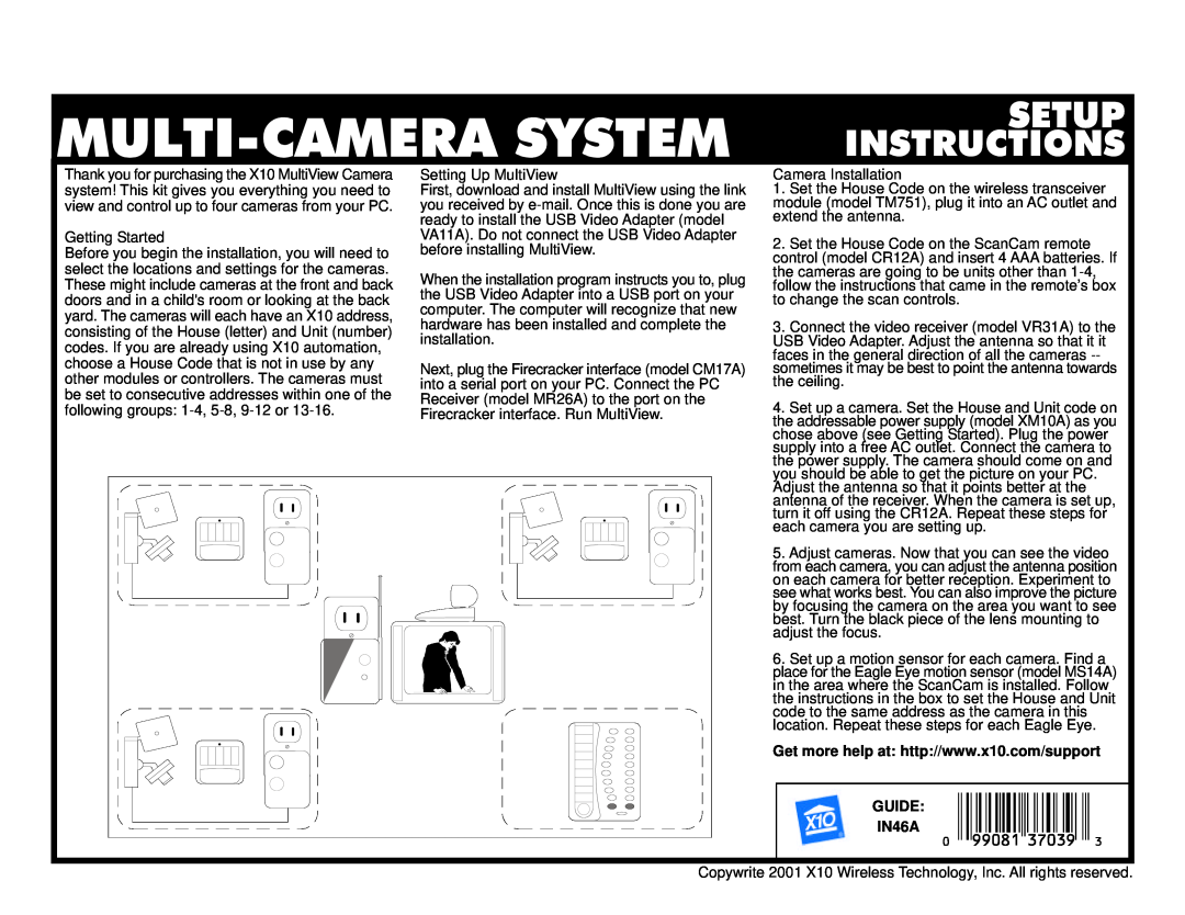 X10 Wireless Technology manual GUIDE IN46A 