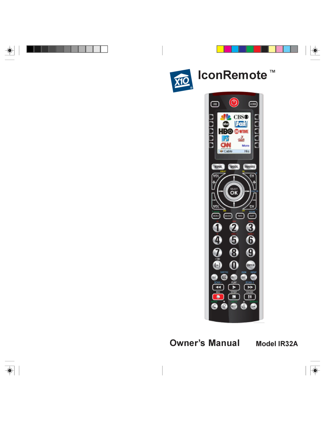 X10 Wireless Technology IR32A owner manual IconRemote 