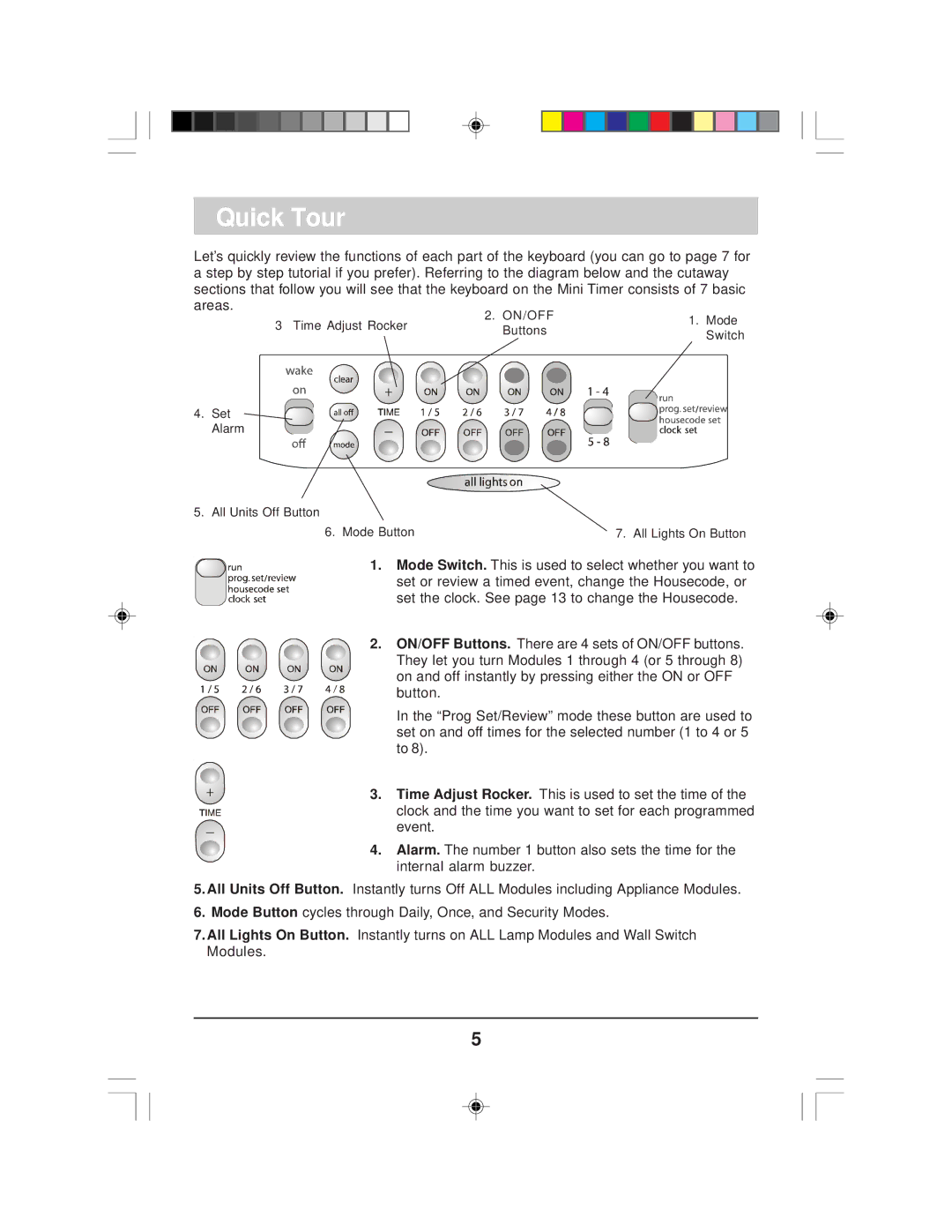 X10 Wireless Technology MT12A owner manual Quick Tour 