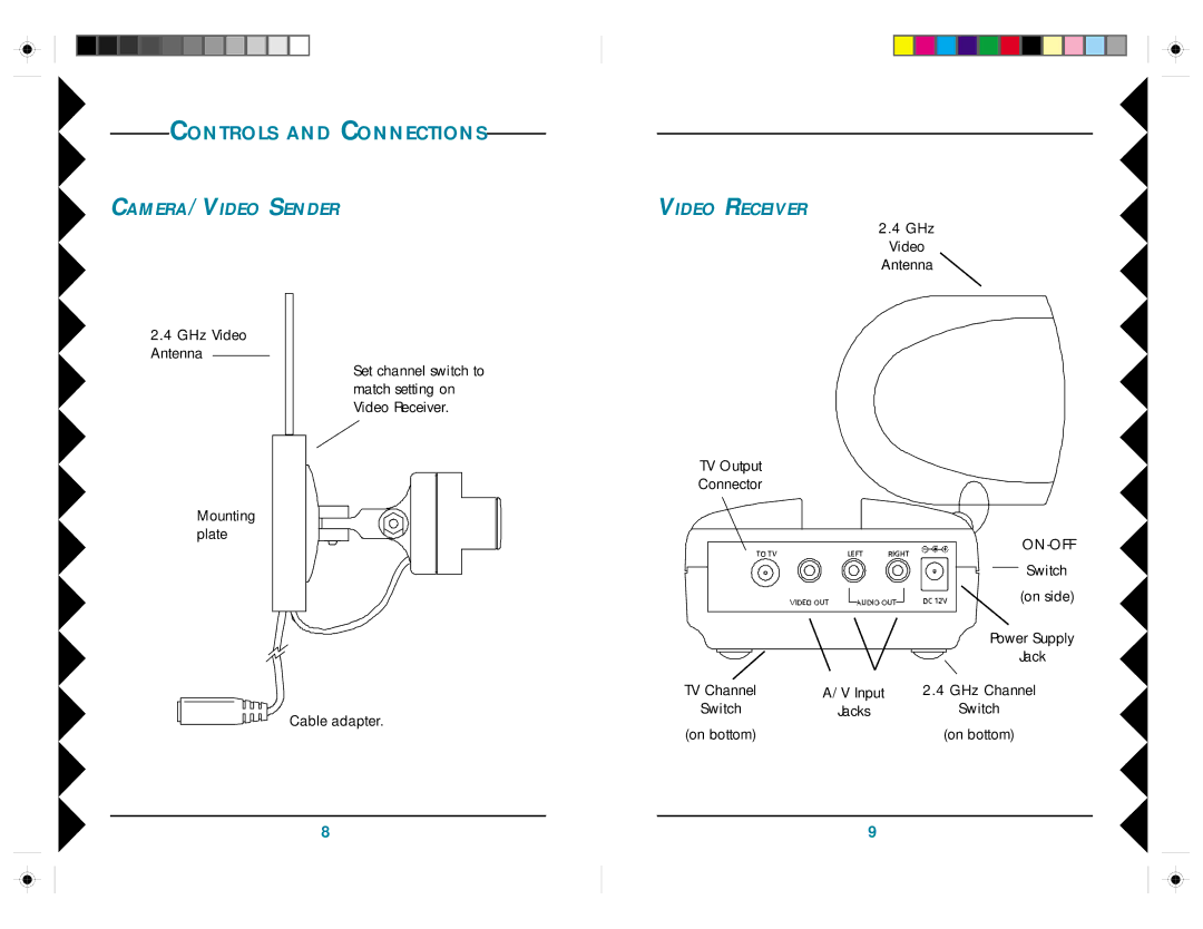 X10 Wireless Technology VK45A owner manual CAMERA/VIDEO Sender 