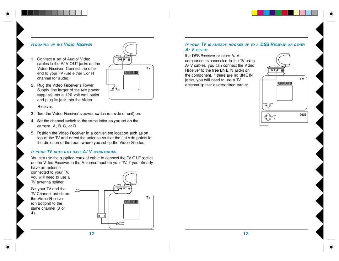 X10 Wireless Technology VK48A owner manual Connect a set of Audio/Video 