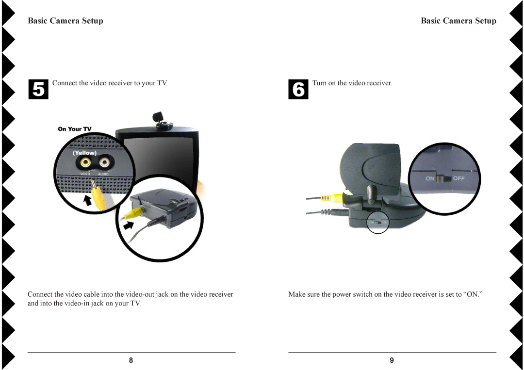 X10 Wireless Technology VK79A owner manual Basic Camera Setup 