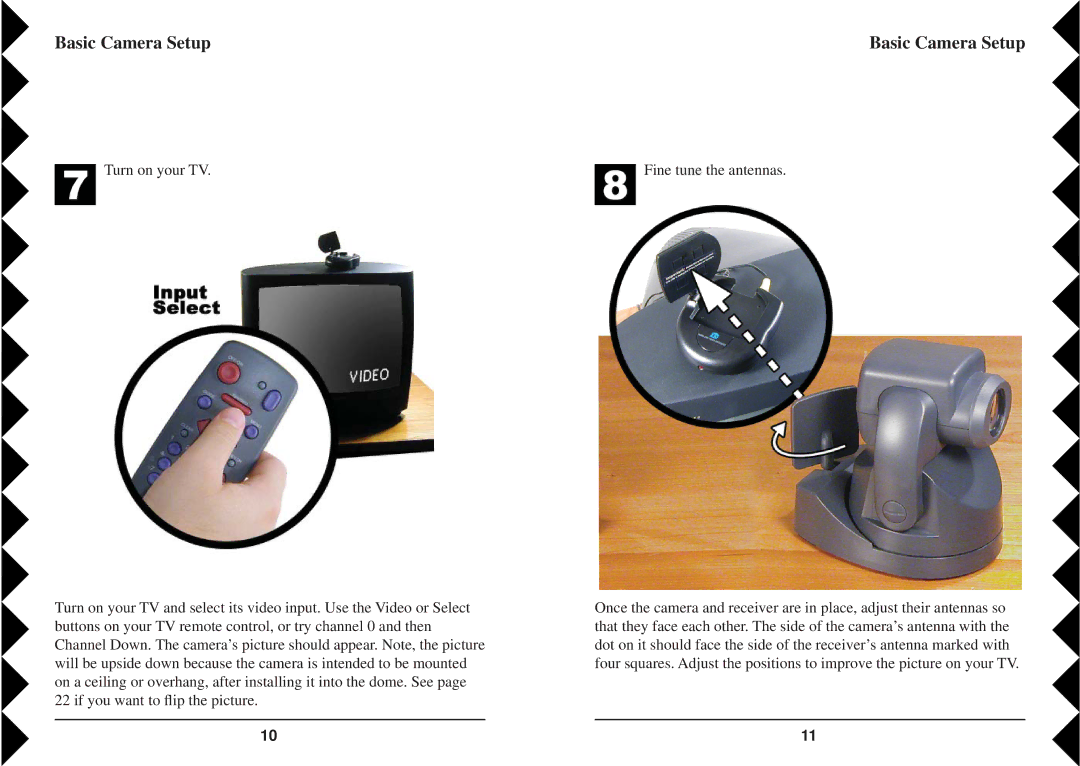 X10 Wireless Technology VK84A owner manual Basic Camera Setup 