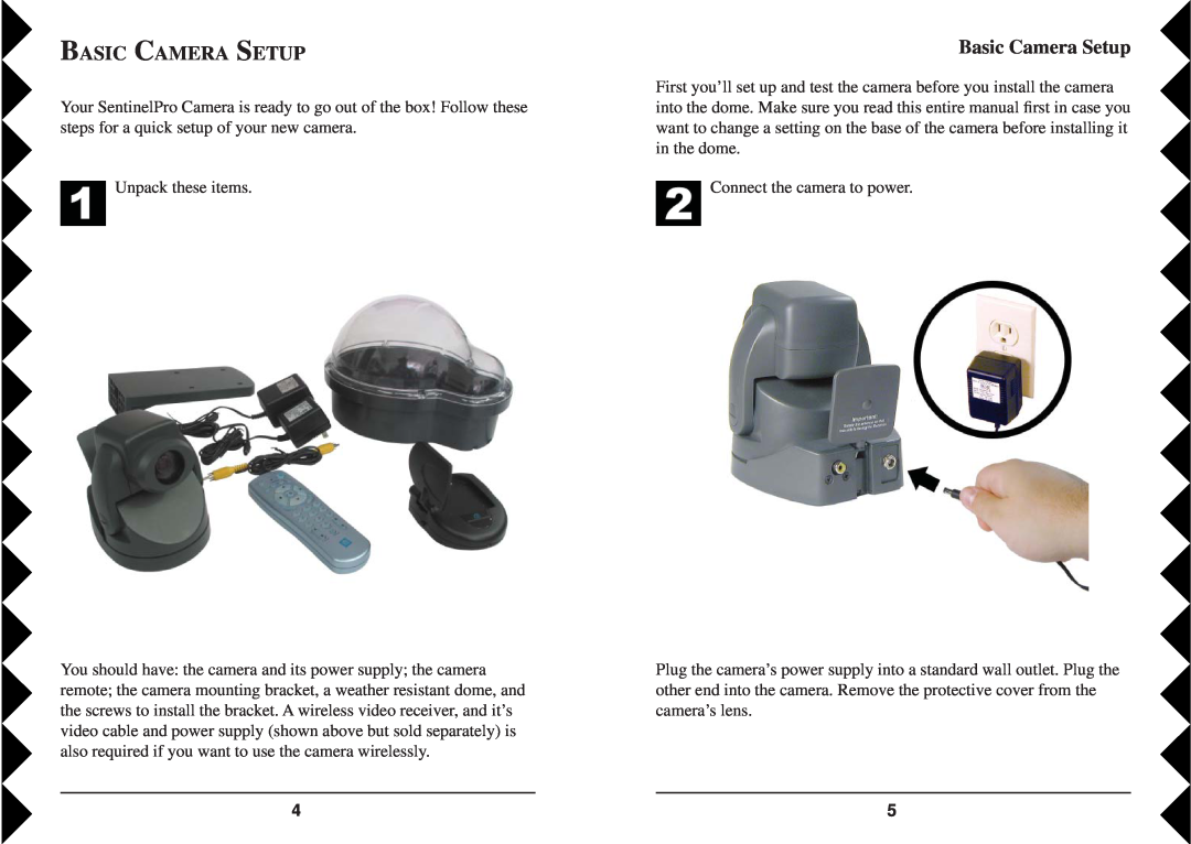 X10 Wireless Technology VK84A owner manual Basic Camera Setup 