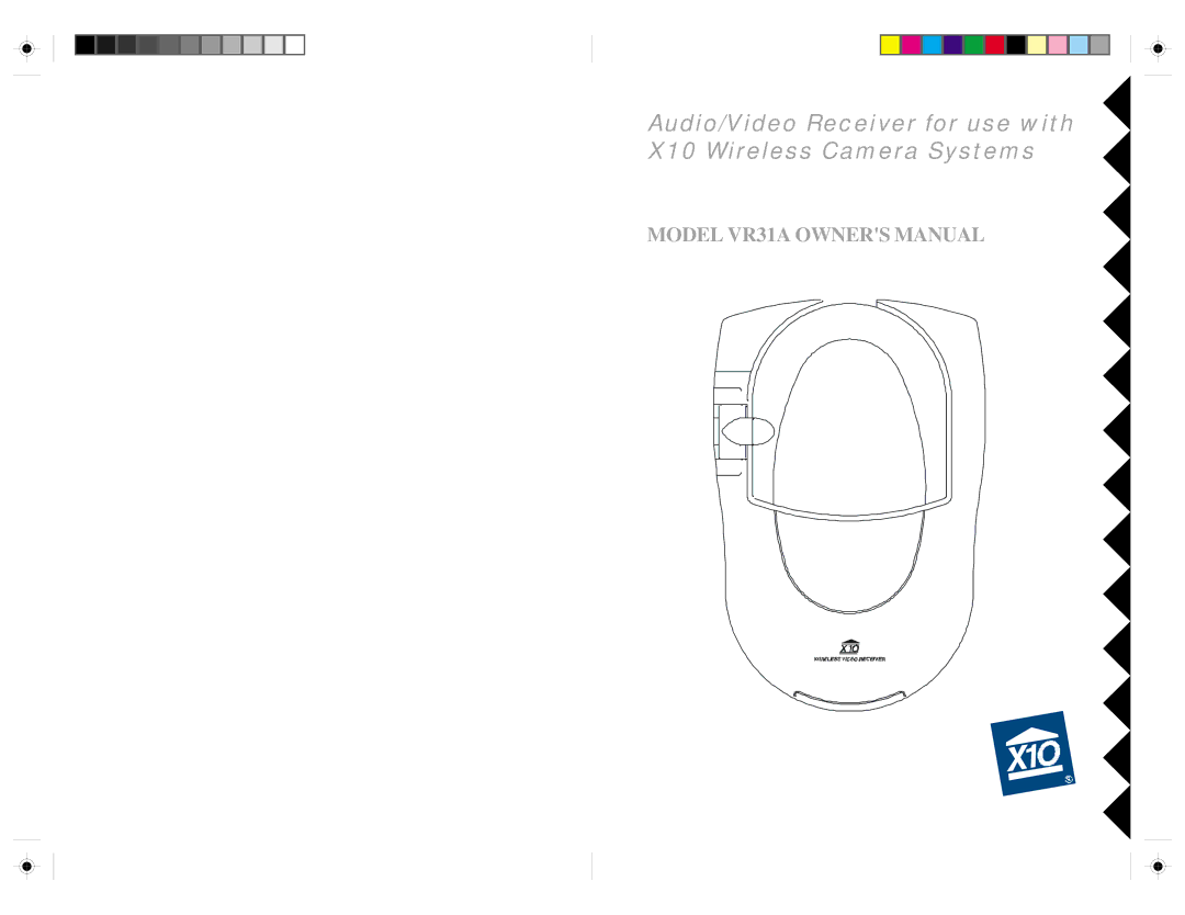 X10 Wireless Technology VR31A owner manual 