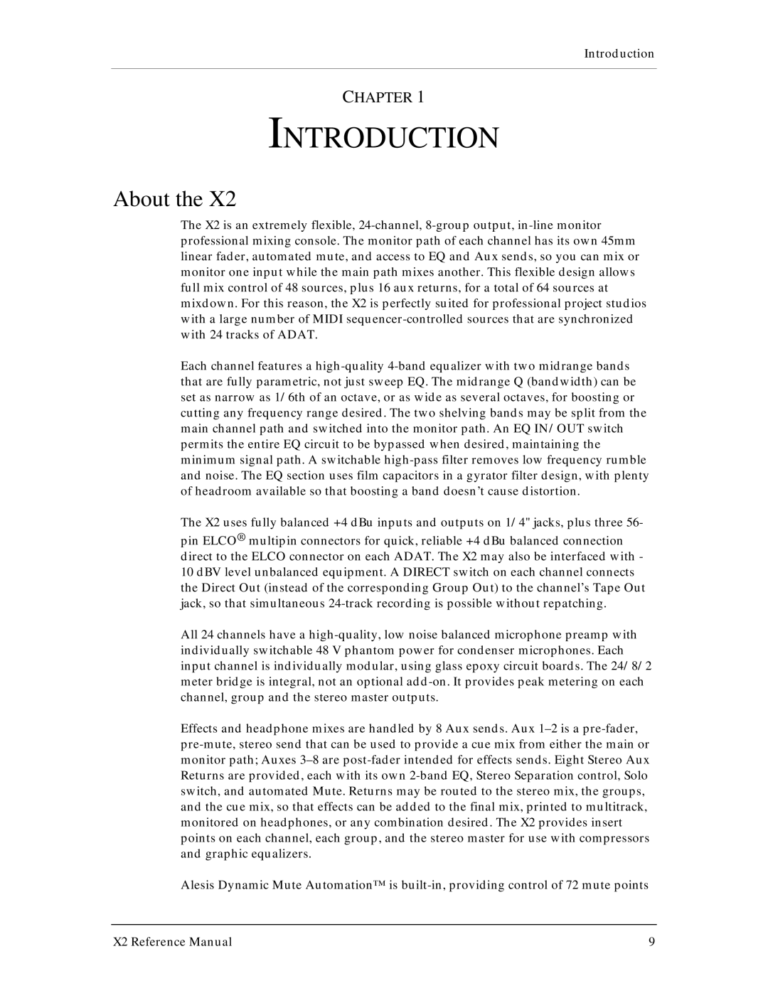 X2 X2 manual Introduction, About 