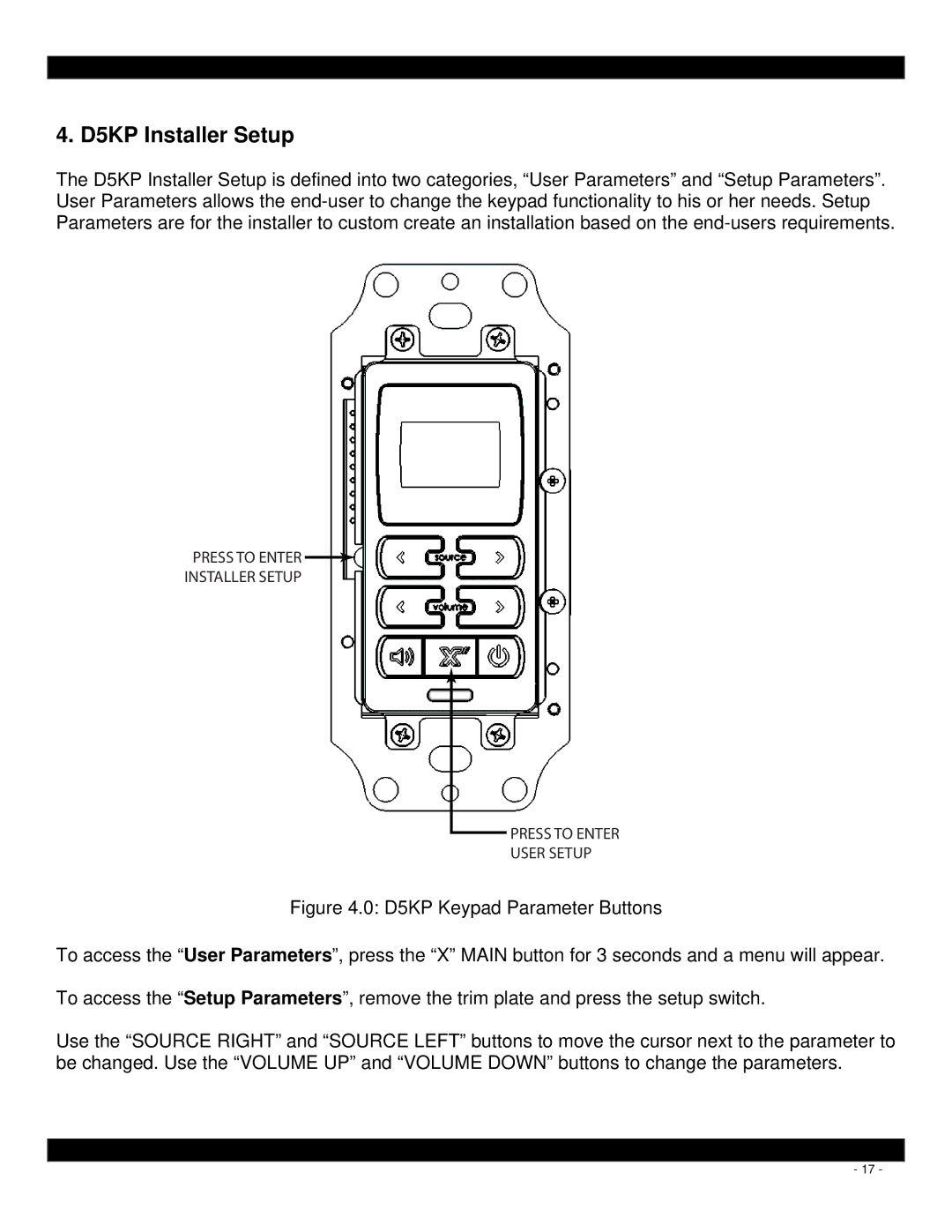 Xantech installation instructions D5KP Installer Setup 