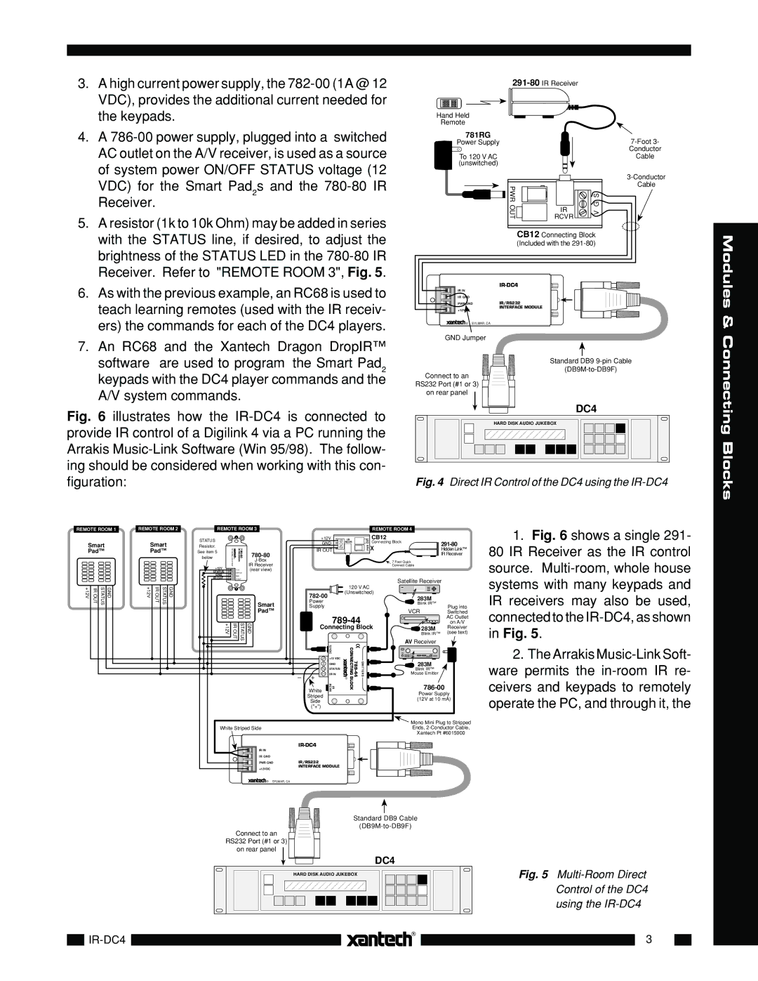 Xantech IR-DC4 installation instructions 781RG, 789-44 