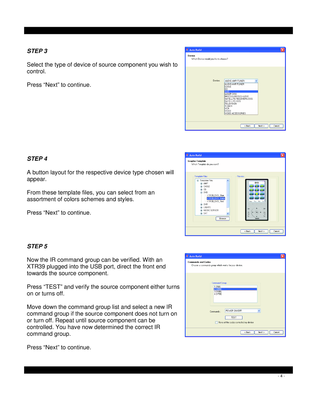 Xantech mrc88, MRC44, XTR39, SPLCD manual Step 