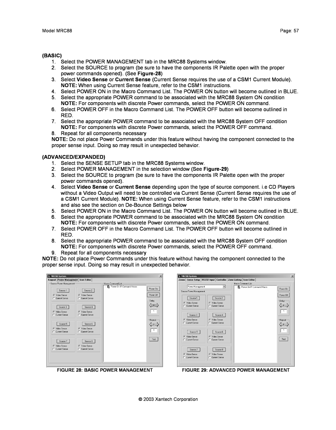 Xantech mrc88 installation instructions Basic, Repeat for all components necessary, Advanced/Expanded 