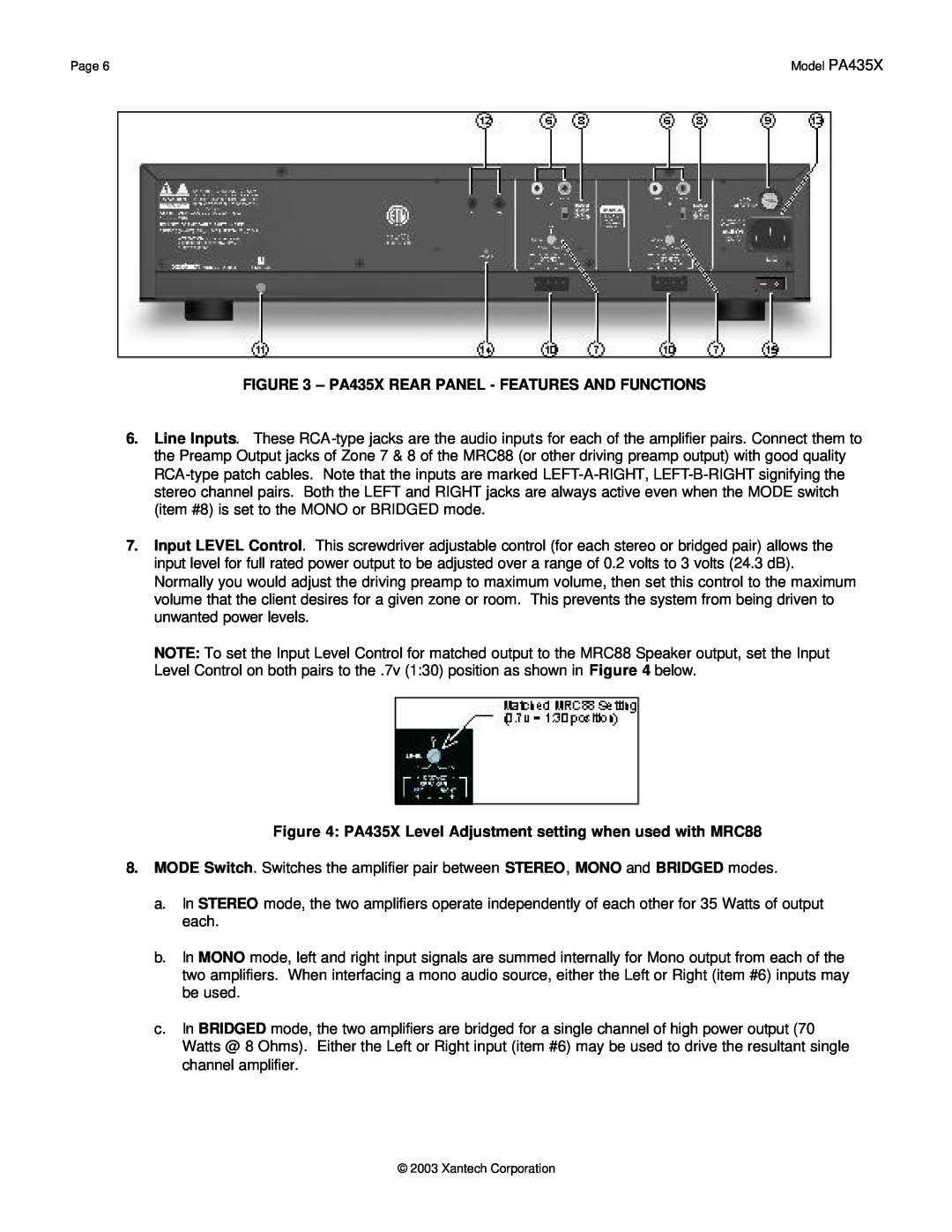 Xantech PA435X installation instructions Page 