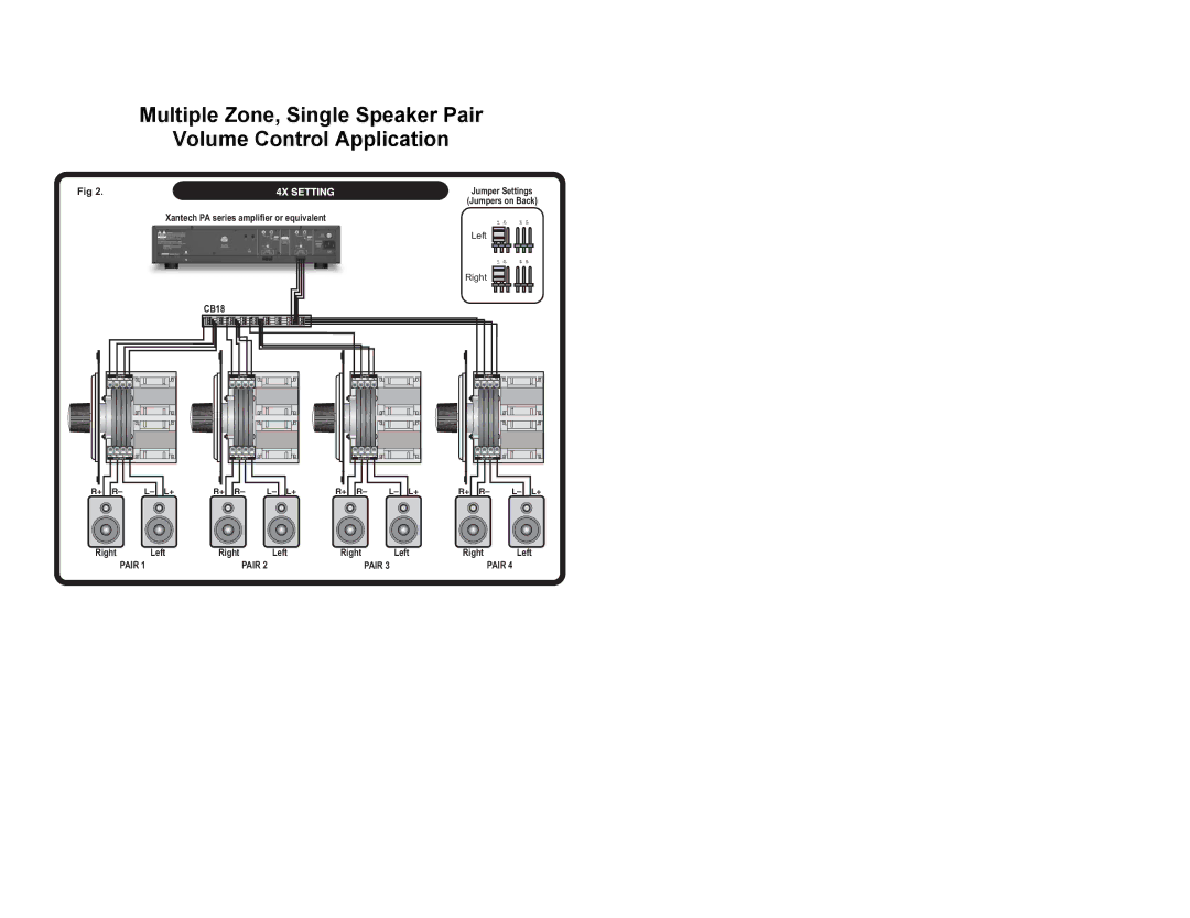 Xantech XVCS50, XVCO100, XVCS100IR, XVCD50, XVCD100IR, XVC100, Xantech Volume Controls, XVC50 installation instructions Pair 