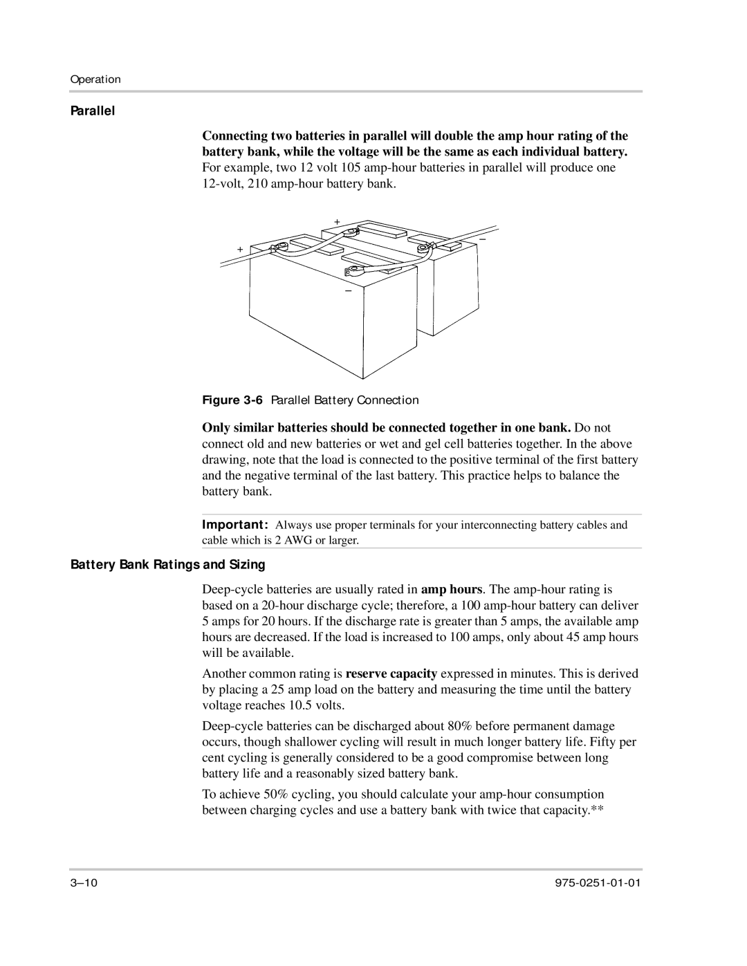 Xantrex Technology 10 owner manual Parallel 