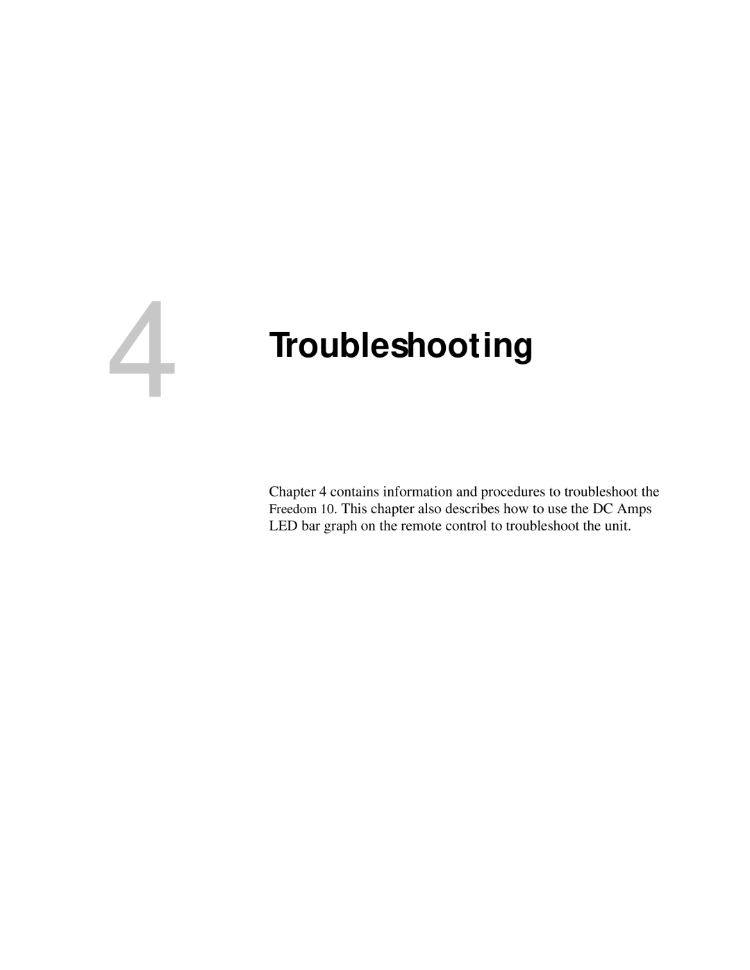 Xantrex Technology 10 owner manual Troubleshooting 