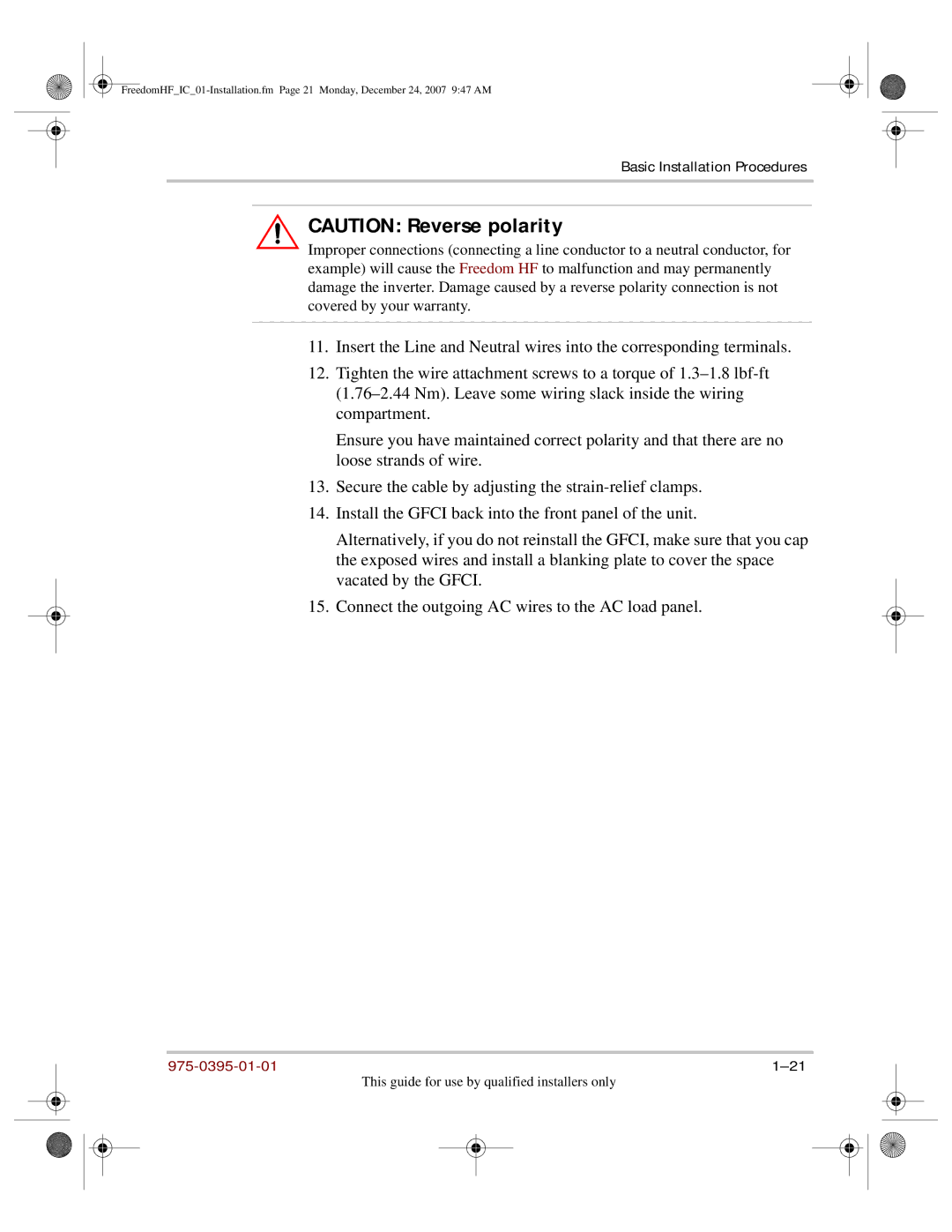 Xantrex Technology 1800, 1000 manual 975-0395-01-01 