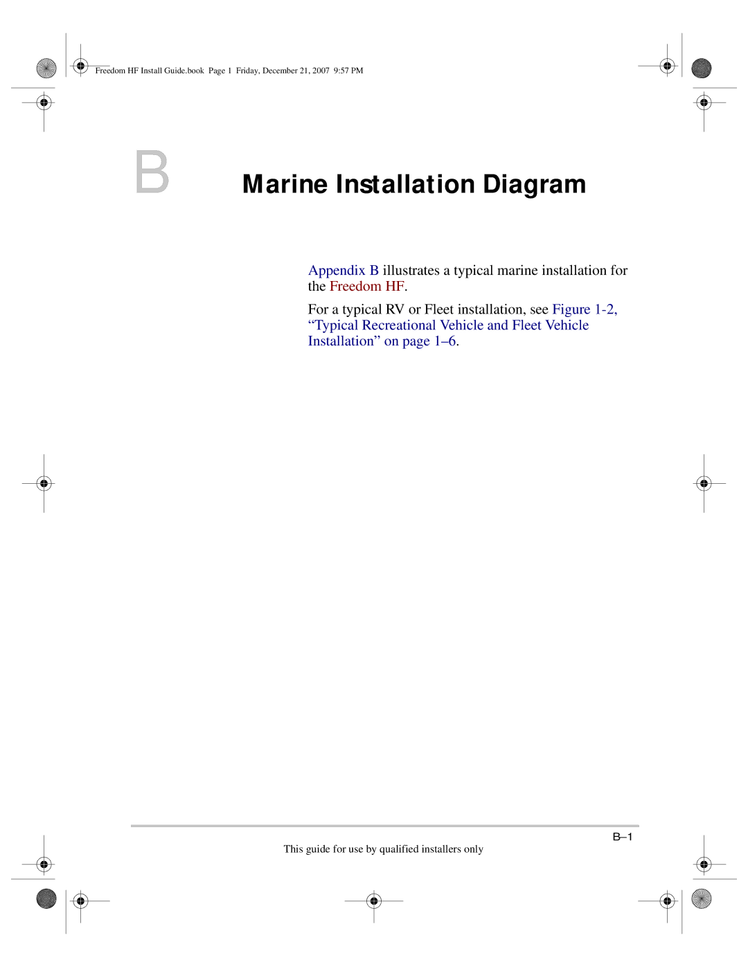 Xantrex Technology 1800, 1000 manual Marine Installation Diagram 