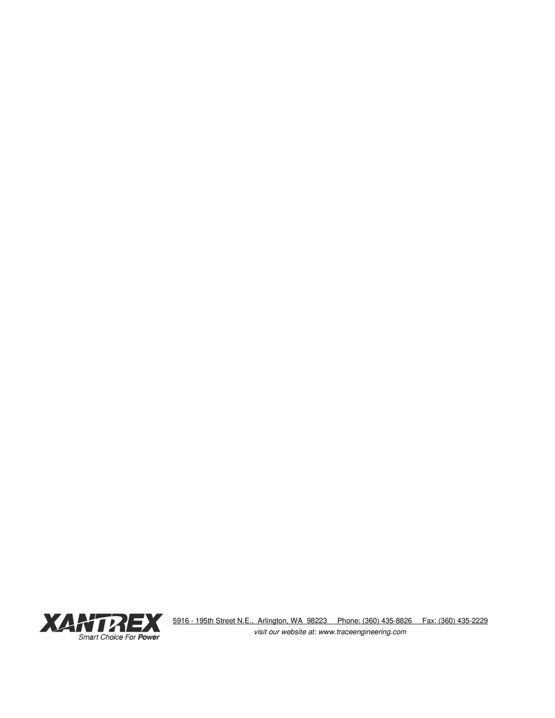 Xantrex Technology 120 VAC/60 owner manual 