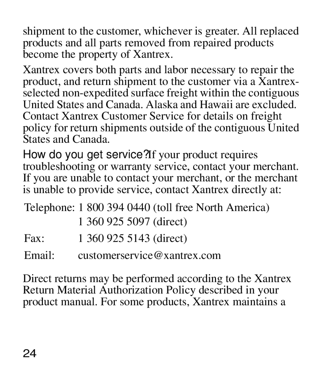 Xantrex Technology 175 manual 