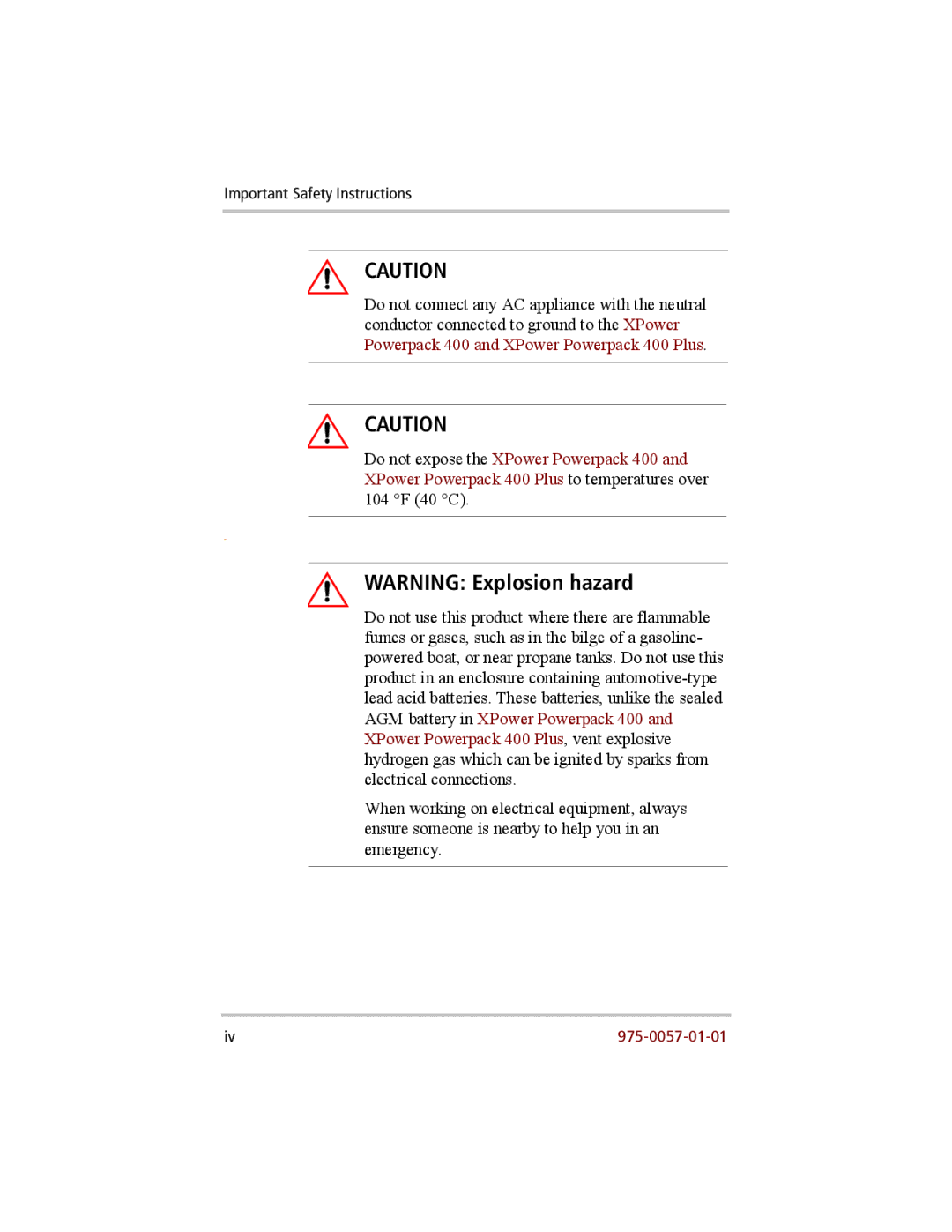 Xantrex Technology 200 manual Important Safety Instructions 