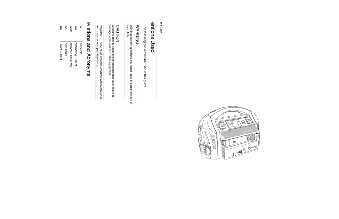 Xantrex Technology 300 manual Conventions Used, Abbreviations and Acronyms 